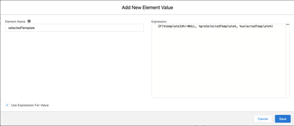 The Add New Element Value window.