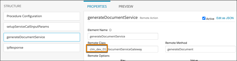 Update remote action