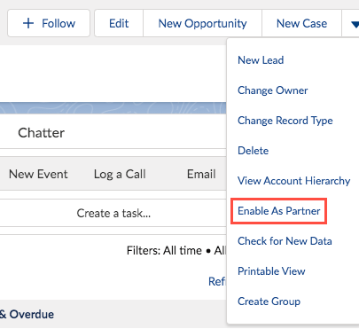 Select Enable As Partner option.
