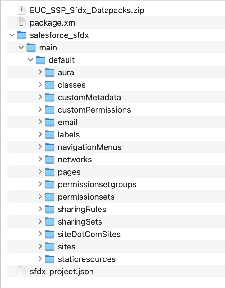 SSP_SFDX folder