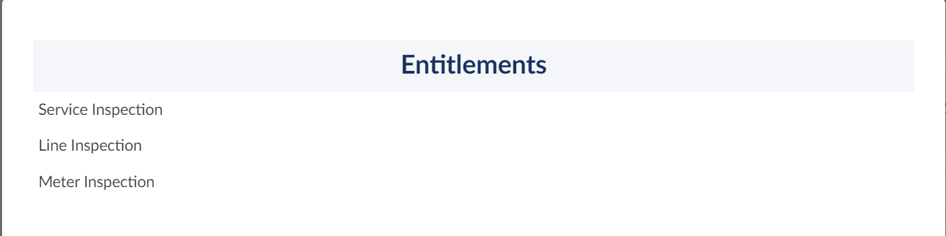 View entitlements.
