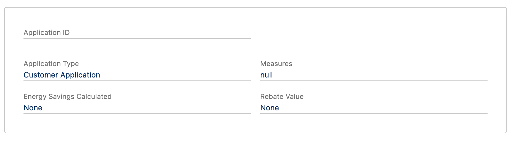 Individual Application Details FlexCard