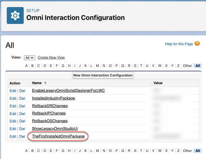 TheFirstInstalledOmniPackage in Omni Interaction Configuration