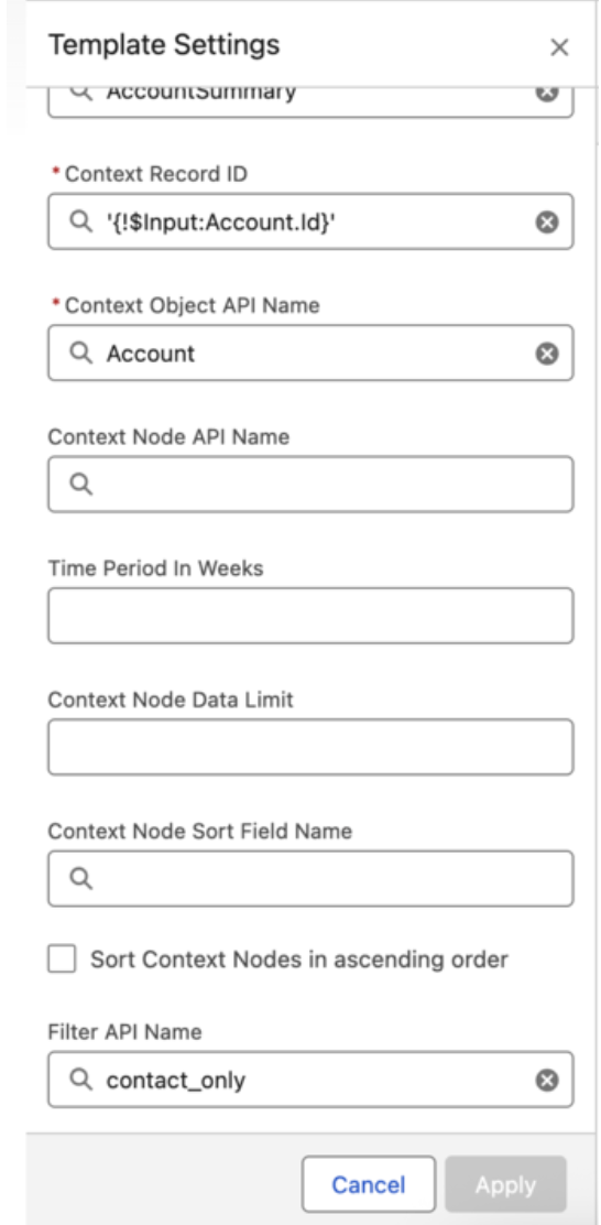 Default Context Data details