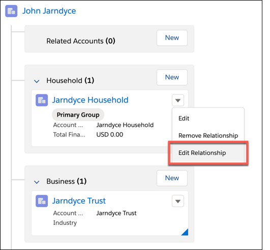 The New Account-Contact Relationship form launched from ARC