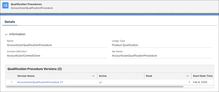 qualification procedure