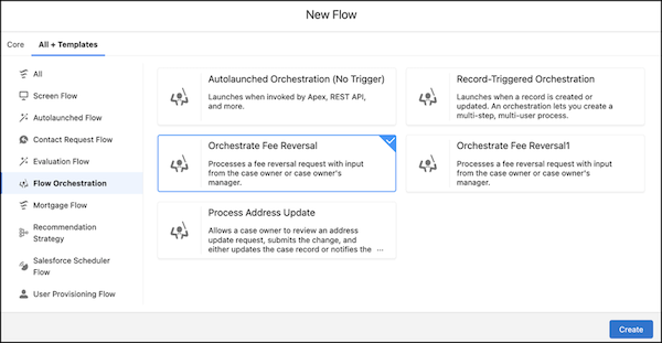 New flow orchestrate