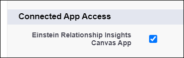 Connected app access ERI canvas app
