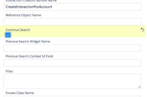 Interaction Launcher Continue Search