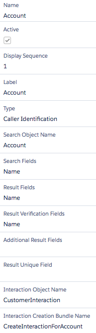 Vlocity Interaction Launcher Account search