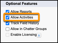 The Allow Activities option selected.