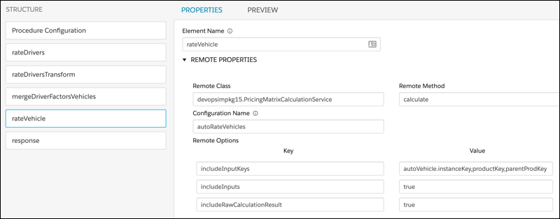 Expression Set Action with Remote Properties highlighted