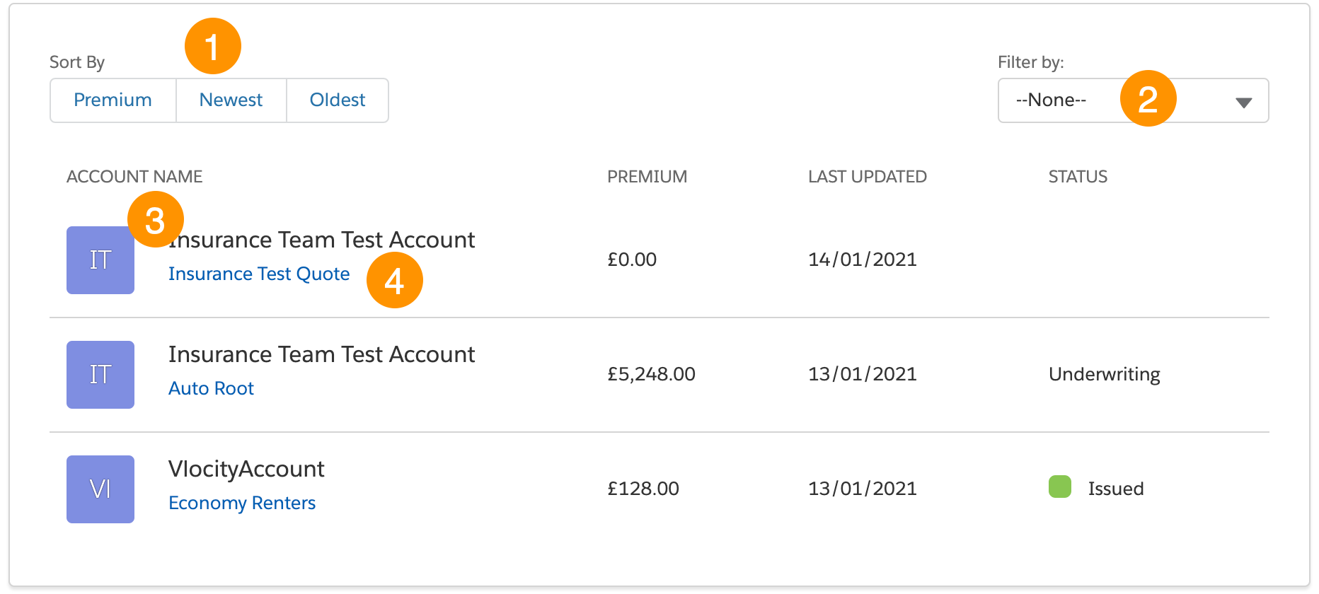 Illustrates how the component renders in the UI.