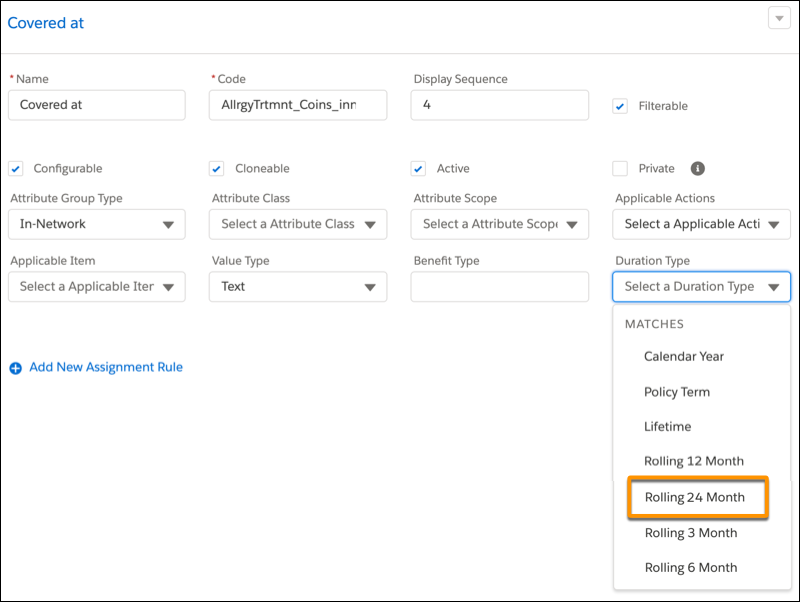 Rolling 24 Month duration type in a power attribute