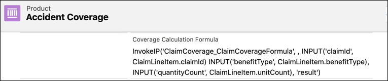 Illustrates the Coverage Calculation Formula field in the UI.