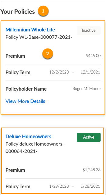 Illustrates how the component renders in the UI.