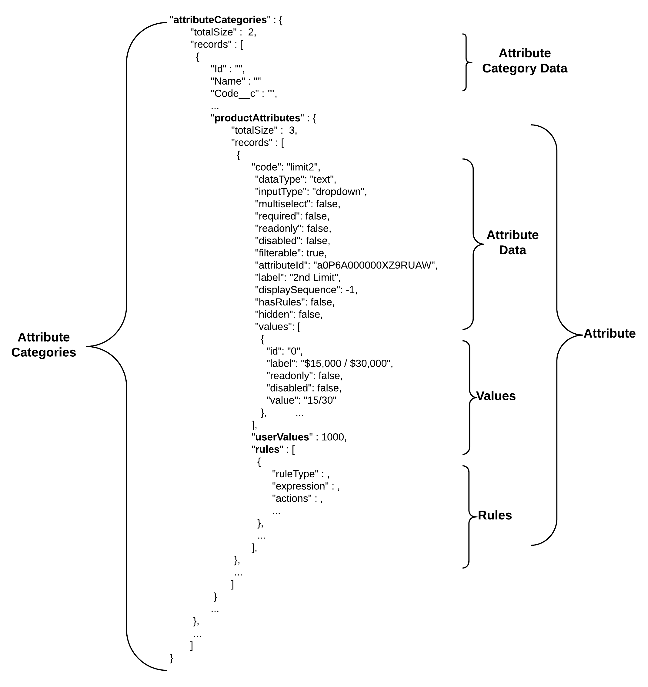 Example JSON for Attribute