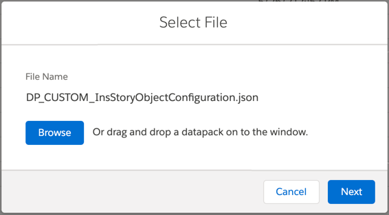 The Select File window.