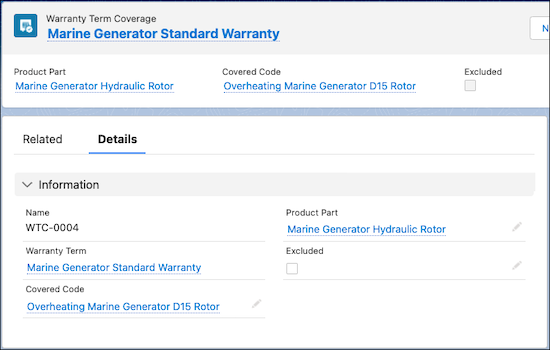 An Asset Warranty record