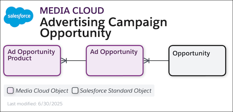 Ad sales opportunity data model