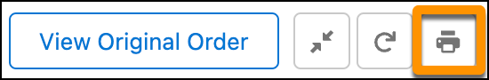 The print button is highlighted.