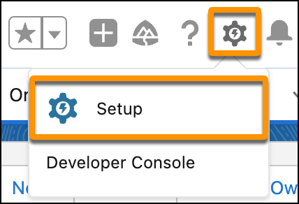 An image of the Setup button.