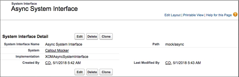 An example of an async system interface using the Callout Mocker system.