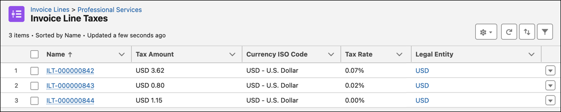 Invoice Line Taxes