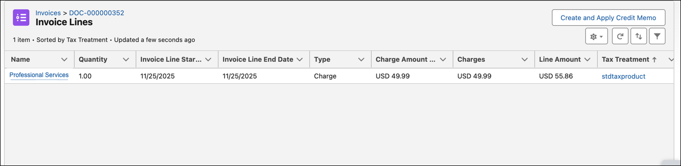 Invoice Lines