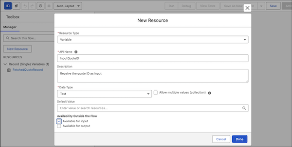 Create new resource