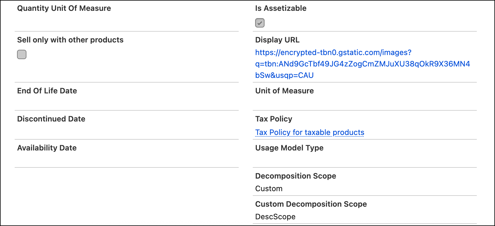 Configureer aangepast bereik in technisch product.