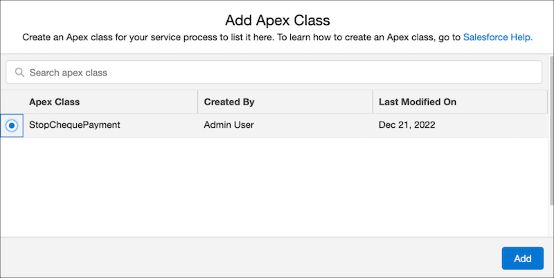APEX Class