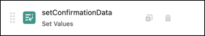 OmniScript-Schritt setConfirmationData