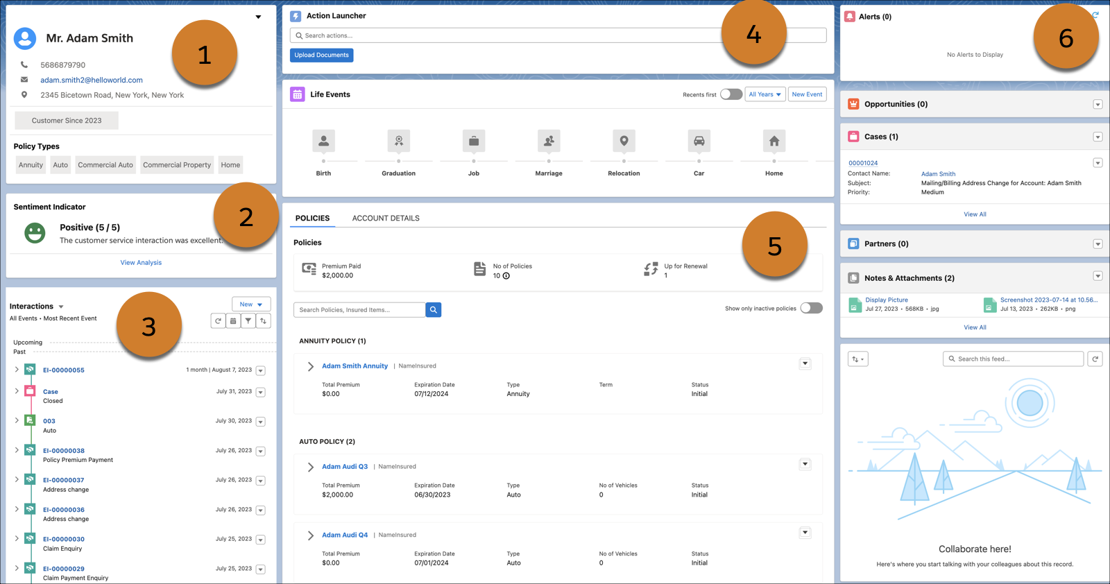 Insurance Agent Console