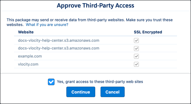 Approve Third-Party Access.