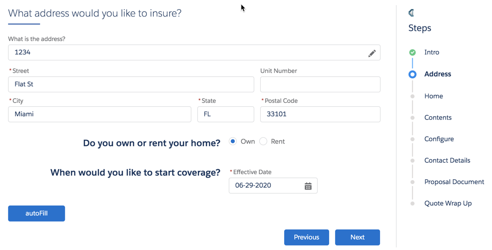 Illustrates the address page.