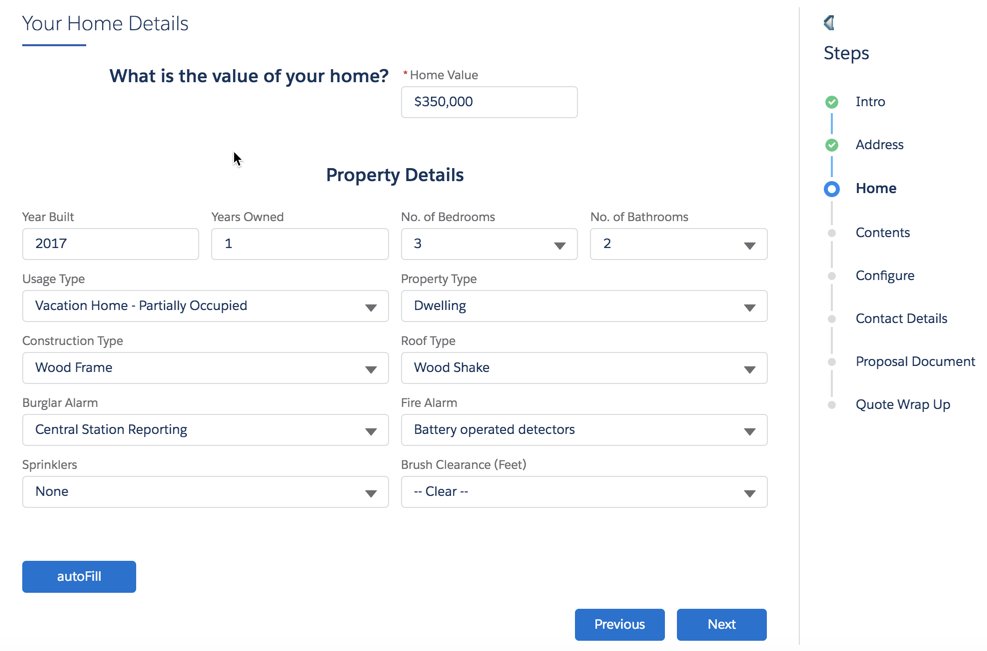 Illustrates the home page.