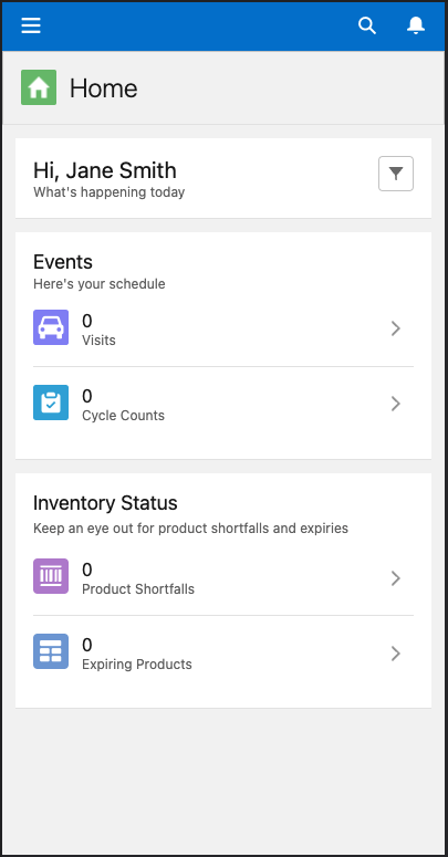 A screenshot of the intelligent sales home page.