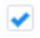 Checkbox with a blue tick mark