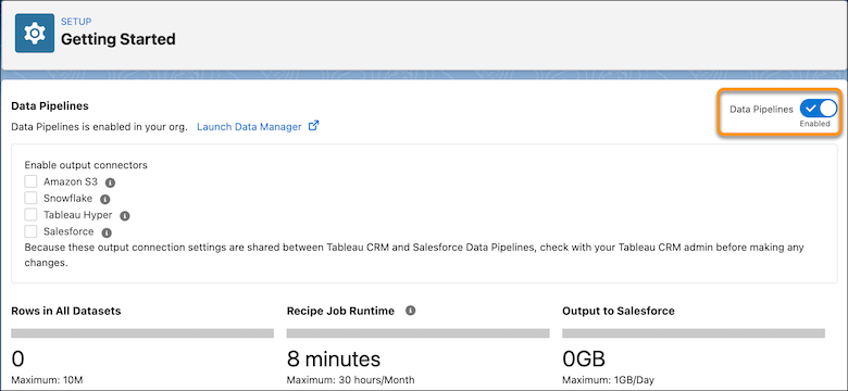 Enable Data Pielines