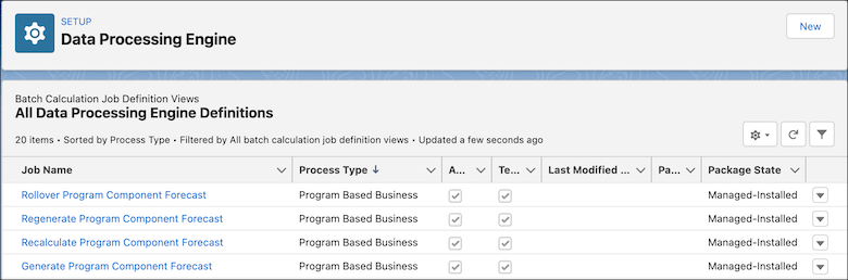 Calculate Component Forecasts with Data Processing Engine Templates for ...