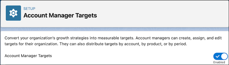 Enable Account Manager Targets