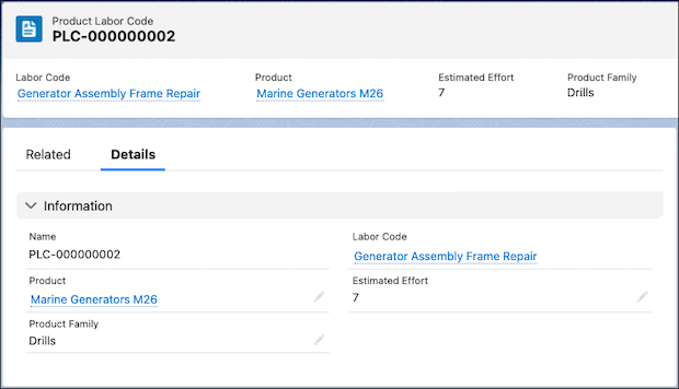 Create a Product Labor Code