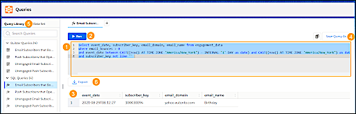 queries sql panel
