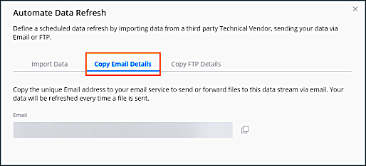 automate data refresh with email