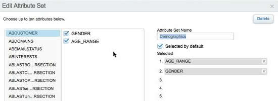 Edit Attribute Set