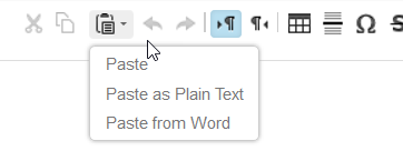paste from buttons