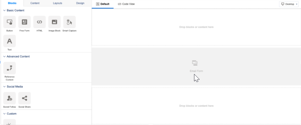 email form layout