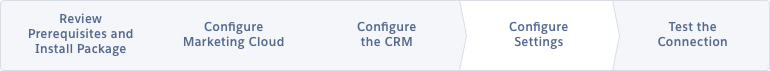 Definir as configurações