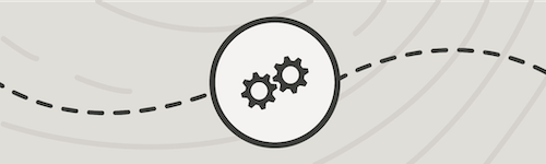 gear icon with connecting dots